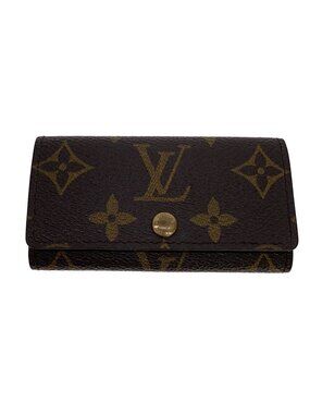 LOUIS VUITTON Key Case Wallet Brown All over